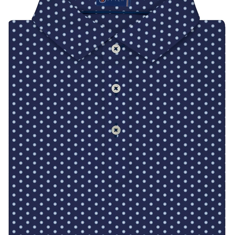 Stitch Golf Polka Dot Polo